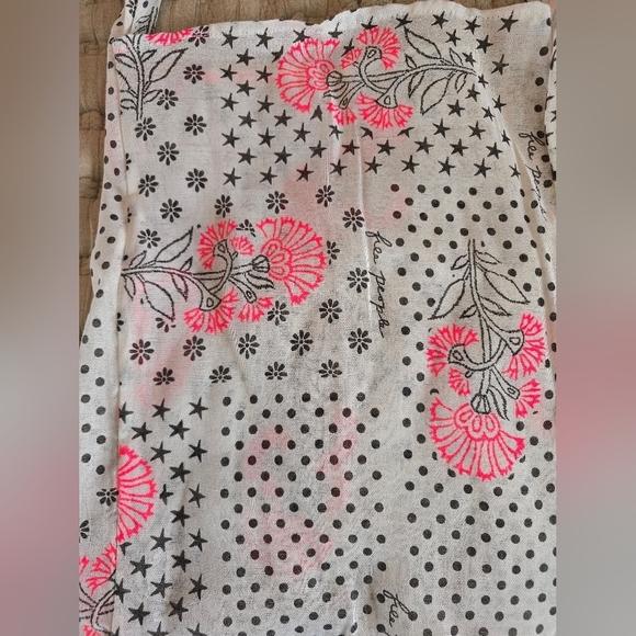 Free People Bag Gauze Boho Reusable Shopping Tote Floral - Picture 3 of 3